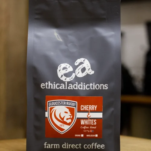 Gloucester Rugby Cherry and Whites 500g bag product shot