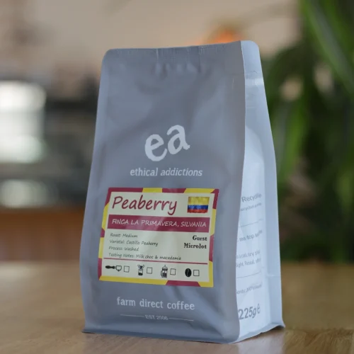 Peaberry 225g bag